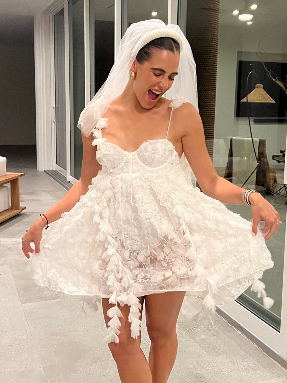For Love & Lemons White Mini Dress - Picture 2 of 3